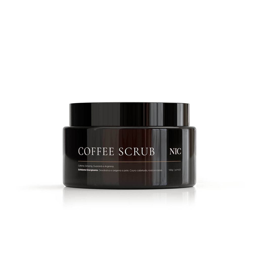 Coffee Scrub 100g - Esfoliante Revitalizante de Couro Cabeludo, Rosto e Corpo