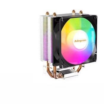 Adegrees Cooler para CPU RGB, 105W TDP, 4 Tubos de Calor, Ventilador PWM de 120mm, Iluminação LED