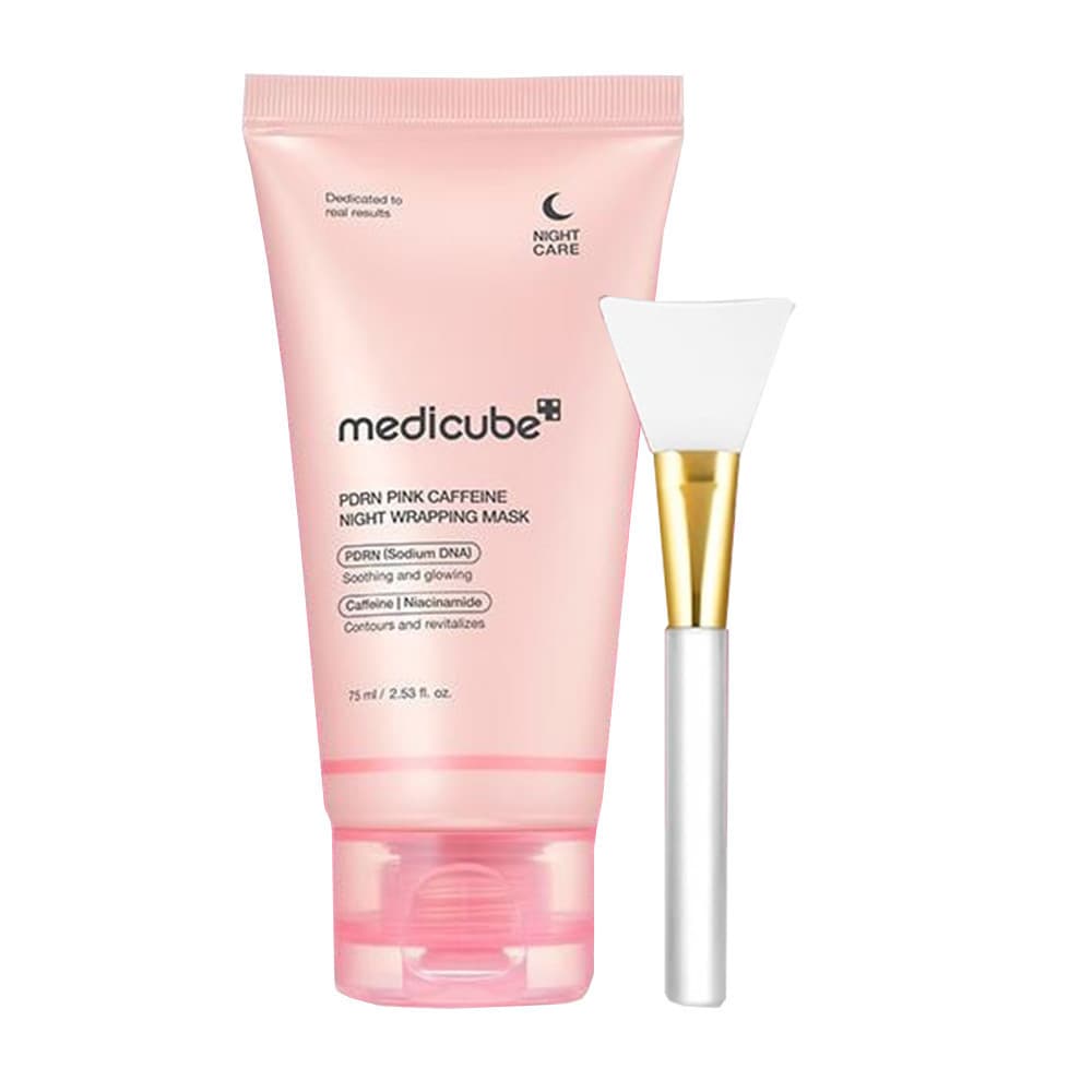 Q1BZ Medicube PDRN Máscara De Embrulho Noturno Com Cafeína E Colágeno 75ml