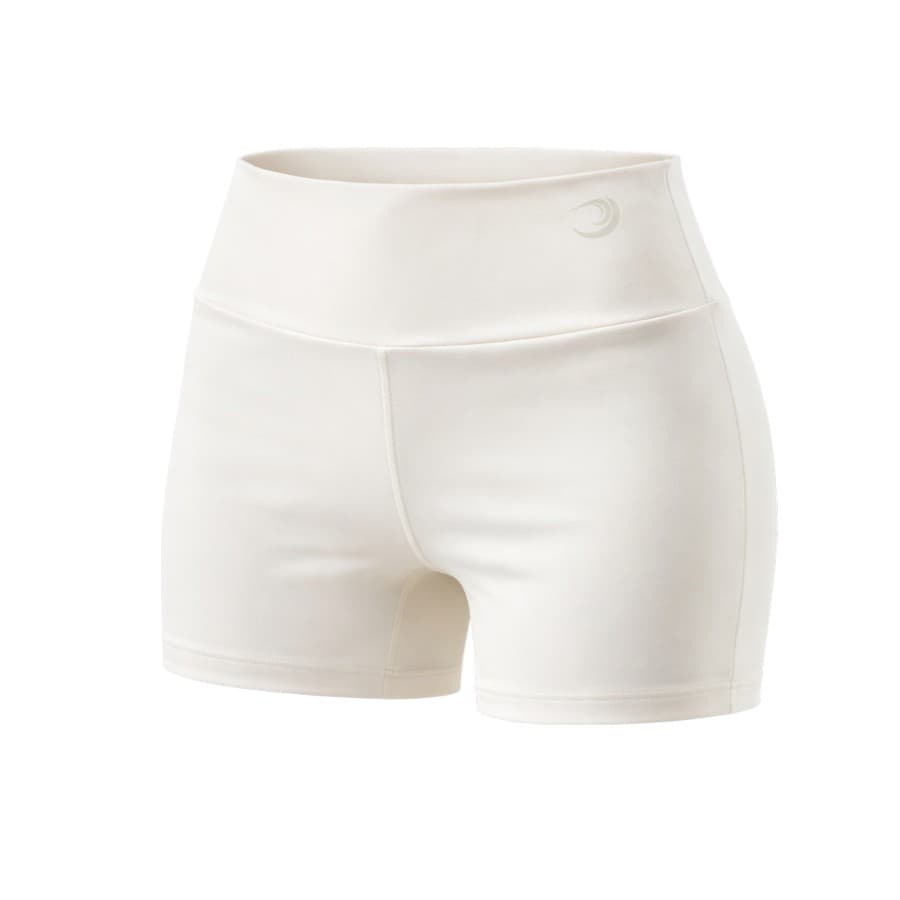 Shorts Curto Preto Treino Academia Poliamida Yoga Pilates Corrida - Offwhite
