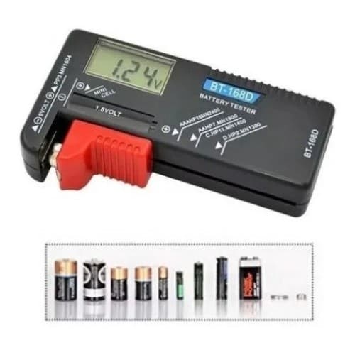 Medidor Digital Pilha e Manual Teste Bateria Aa / Aaa / 9v Carga