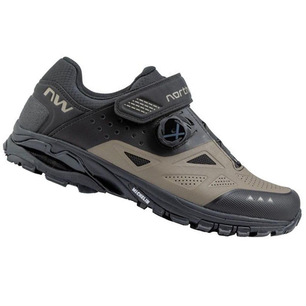 Sapatilha de Ciclismo Northwave Spider Plus 3 Michelin Preta e Bege