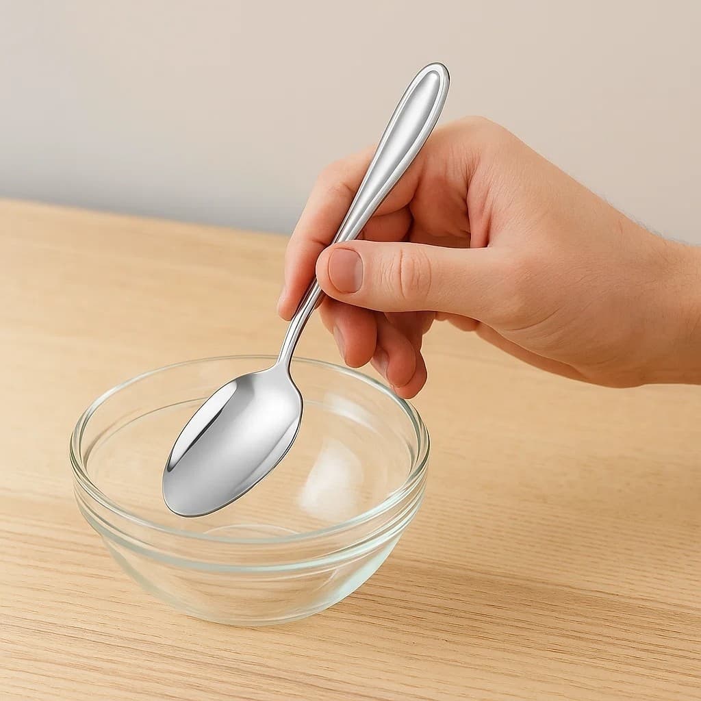Kit 12 Colheres Sobremesa Inox Durável Design Ergonômico Fácil Limpeza