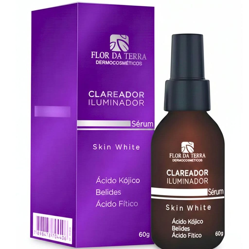 Sérum Skin White Flor da Terra 60g Uniformização da Pele Hidratação e Luminosidade