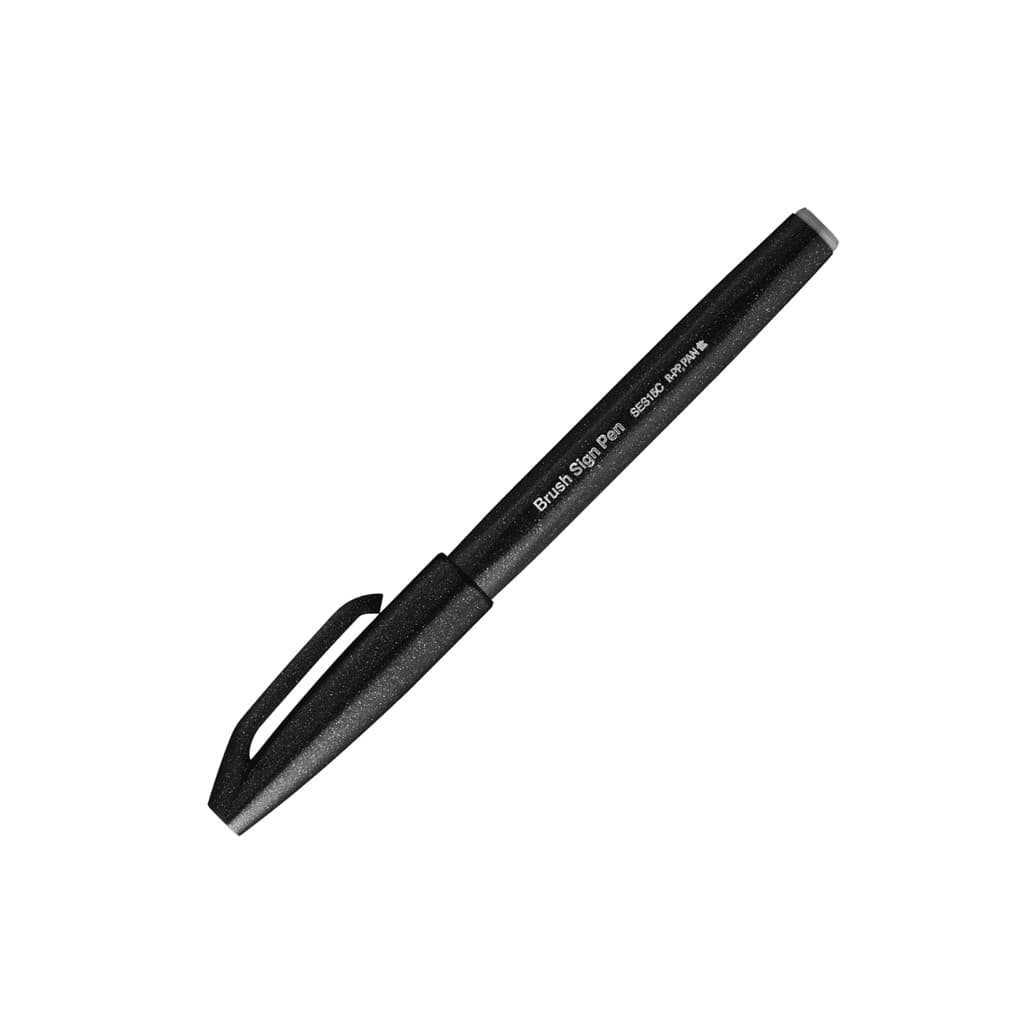 BRUSH SIGN PEN PONTA FINA PENTEL - CANETA PINCEL LETTERING PROFISSIONAL