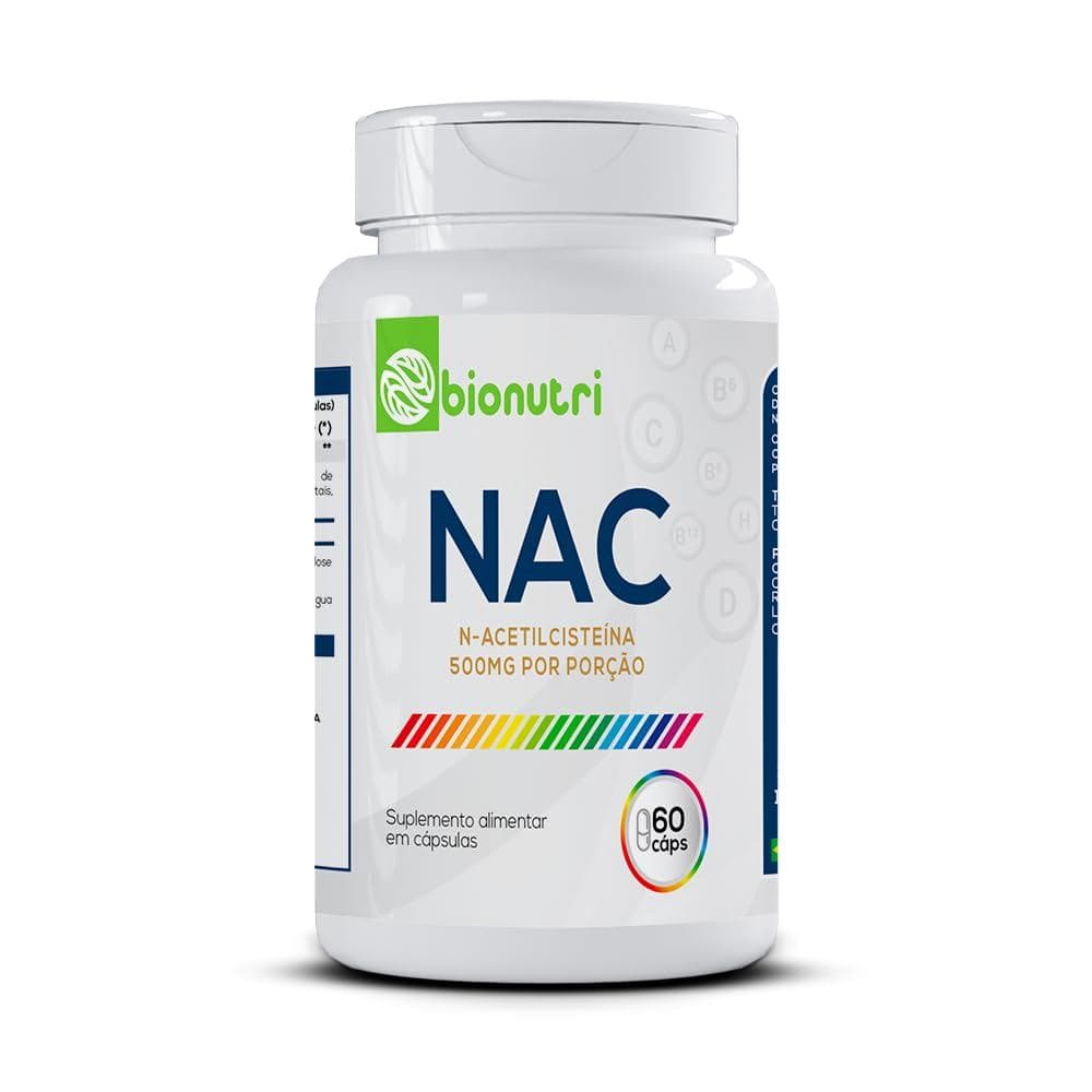 NAC N-ACETILSISTEINA PREMIUN BIONUTRI 60 CAPS 500 MG