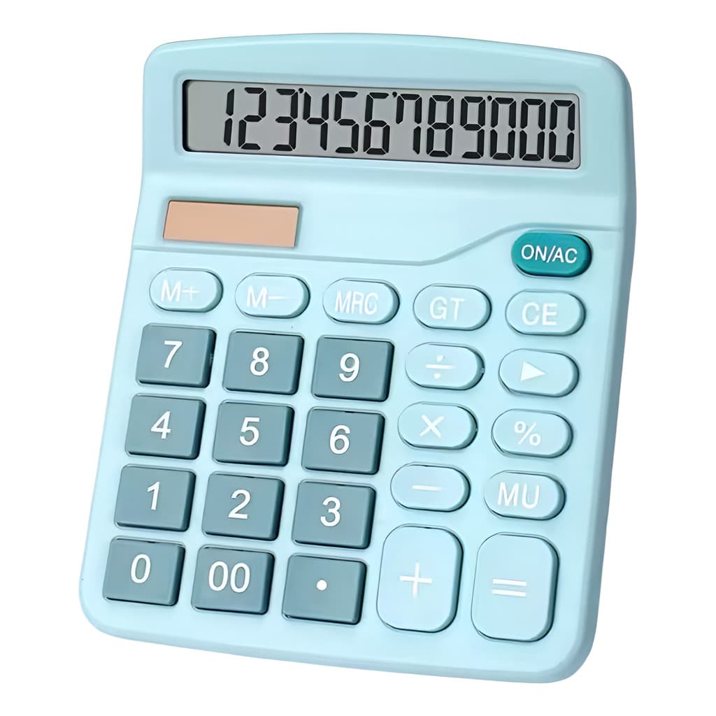 Calculadora De Mesa Visor Grande 12 Dígitos Solar Ou Pilha