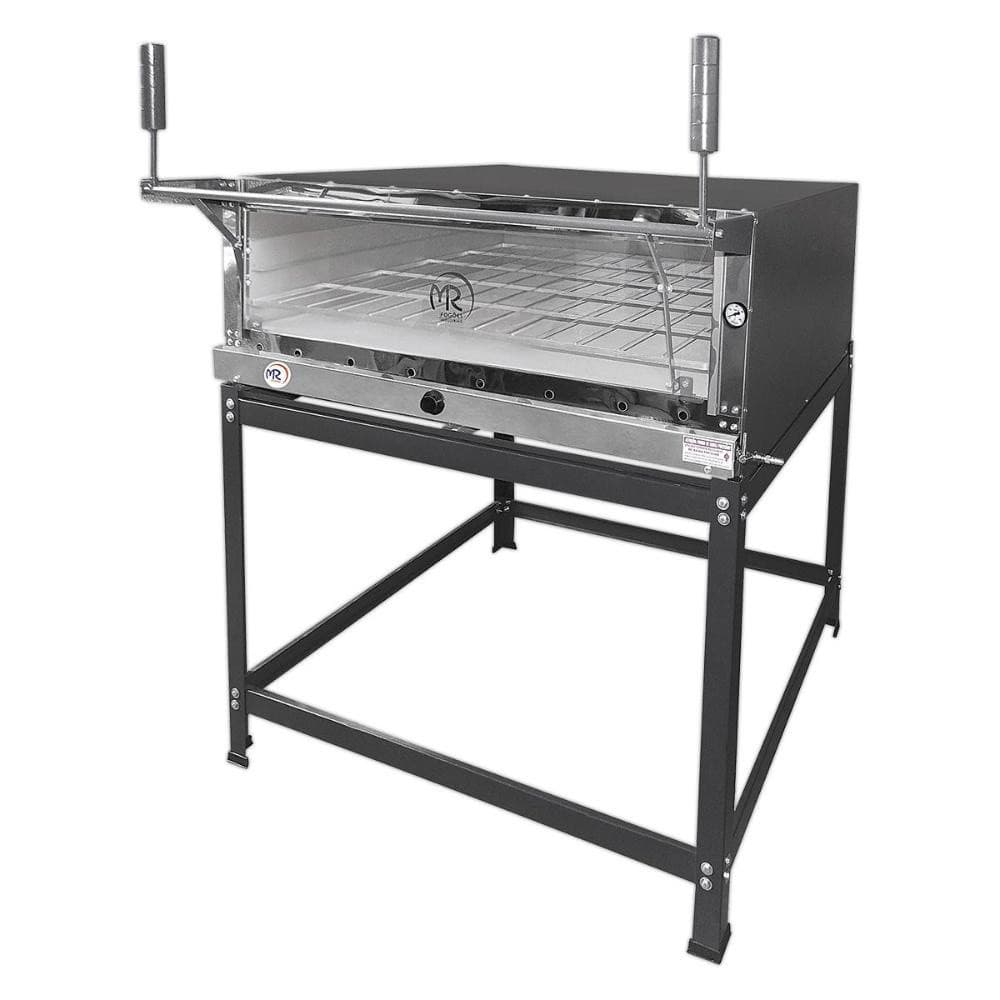 Forno Industrial de Pizza 80x60cm a Gás Refratário MR Fogões