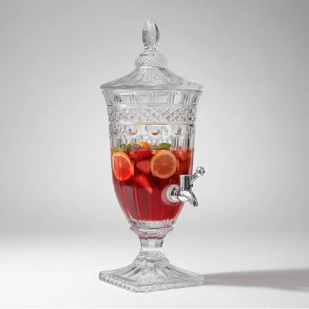 Suqueira Queen de Vidro 1,8L com Torneira Hauskraft
