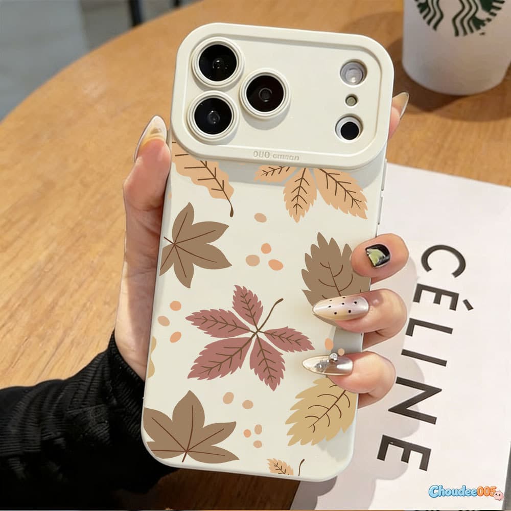 Capa Macia Para iPhone 17 Pro Max 13 11 16 15 14 12 Xs XR 7 8 Plus Folhas De Bordo‌ De Telefone CHOUDE