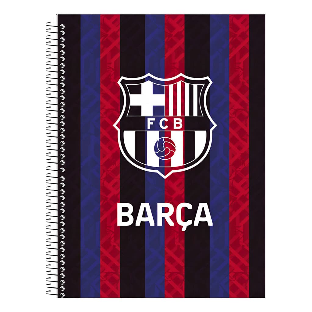 Caderno Universitario Barcelona Futebol 80fls Espiral C Dura
