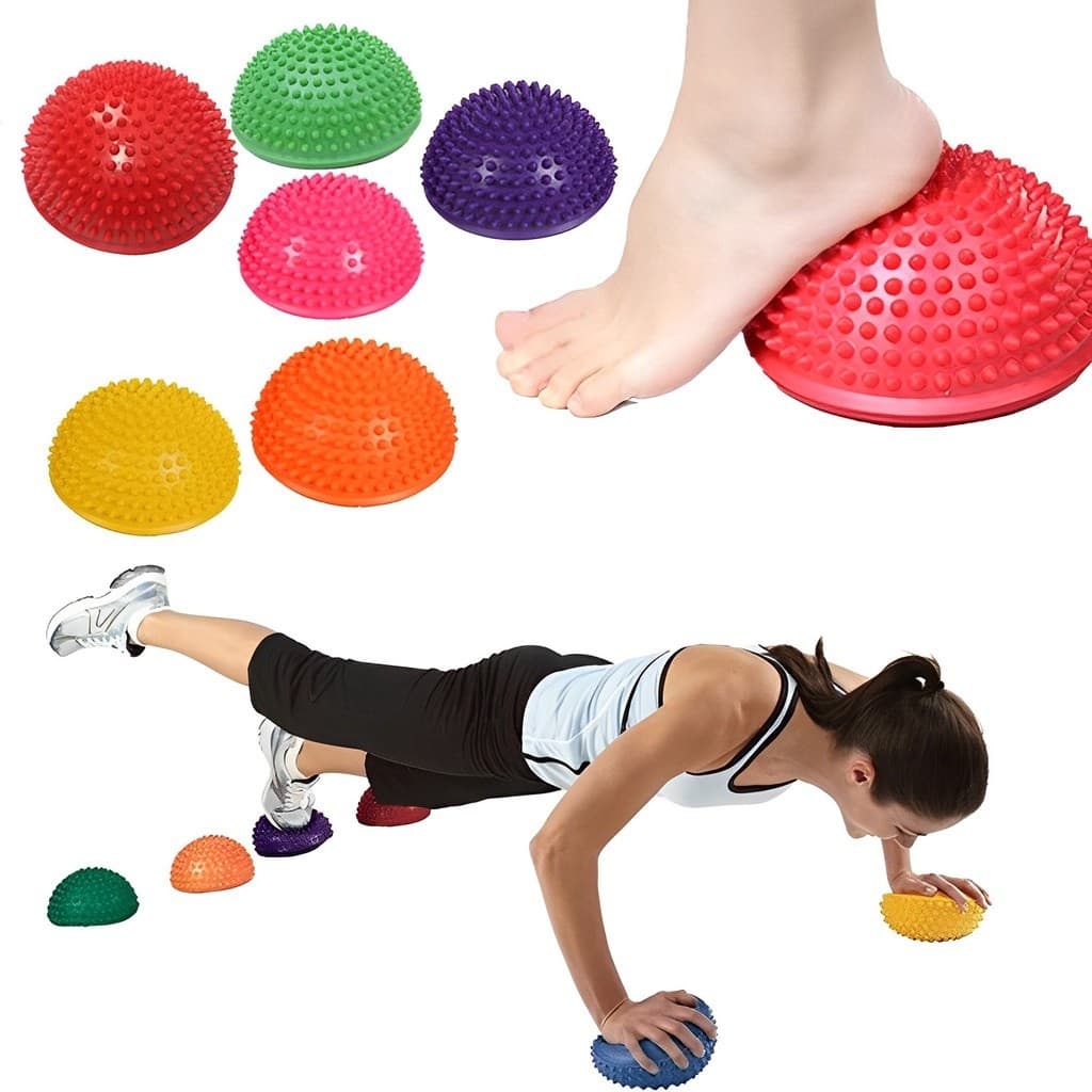 Bola massagem Semicírculo Cravo Espinha Infantil Equipamento de Treinamento Integração Sensorial Brinquedo Equilíbrio