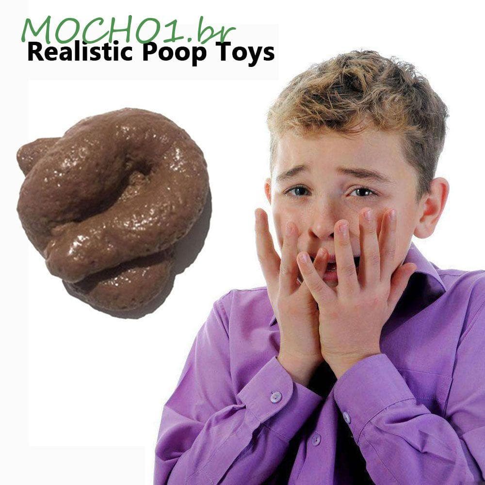 MOCHO1 Brinquedos De Cocô Realistas Turd Engraçados Incríveis E