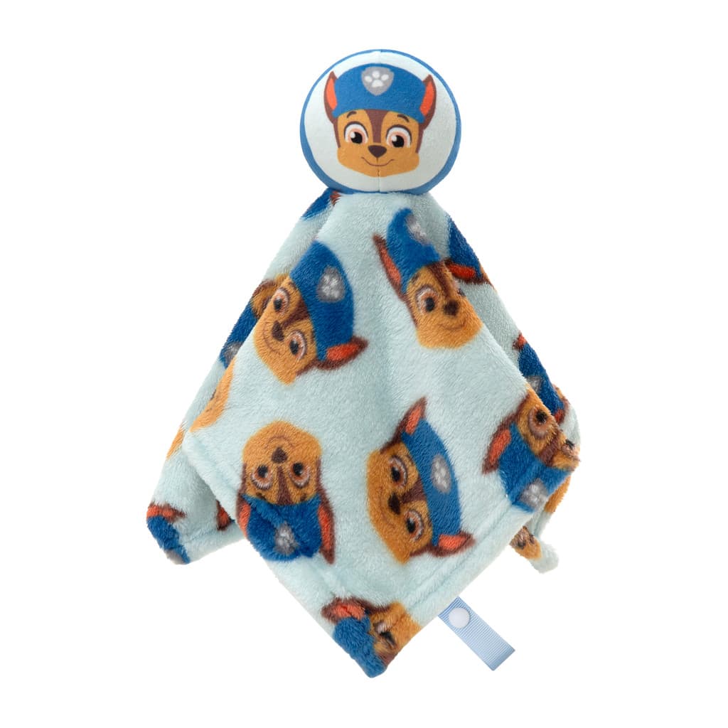 Naninha Bebê  Patrulha Canina Microfibra 36cm Chase Azul
