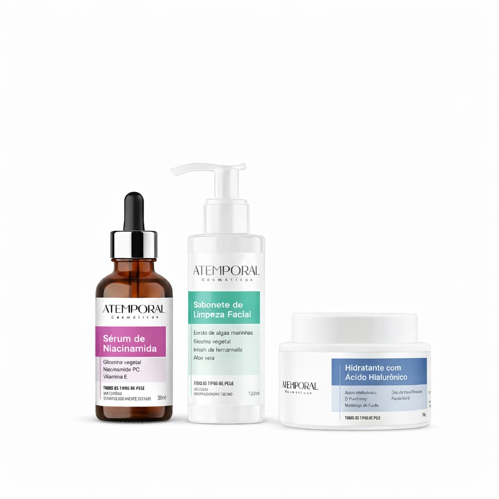 Kit Skin Care Antiacne e Anti-Idade Niacinamida + Hialurônico
