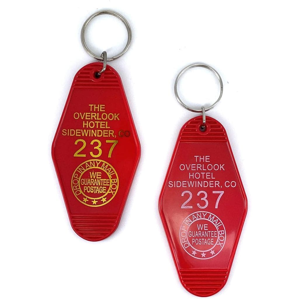 LAXPICOL 2PCS Chaveiro de Hotel/Motel The Overlook hotel Venha Brincar Conosco Desde 1907