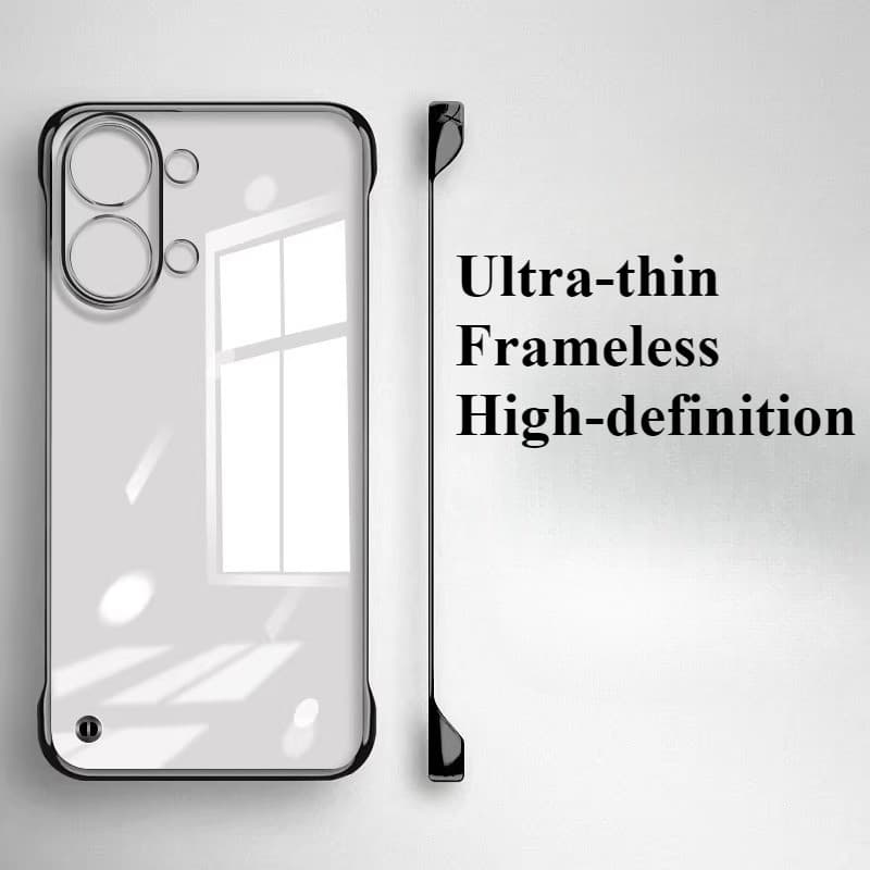 Capa Para POCO X8Pro X8 Pro Max Chapeamento Sem Moldura À Prova De Choque Caso Redmi Turbo5 Ultra-Fino Duro PC Transpare