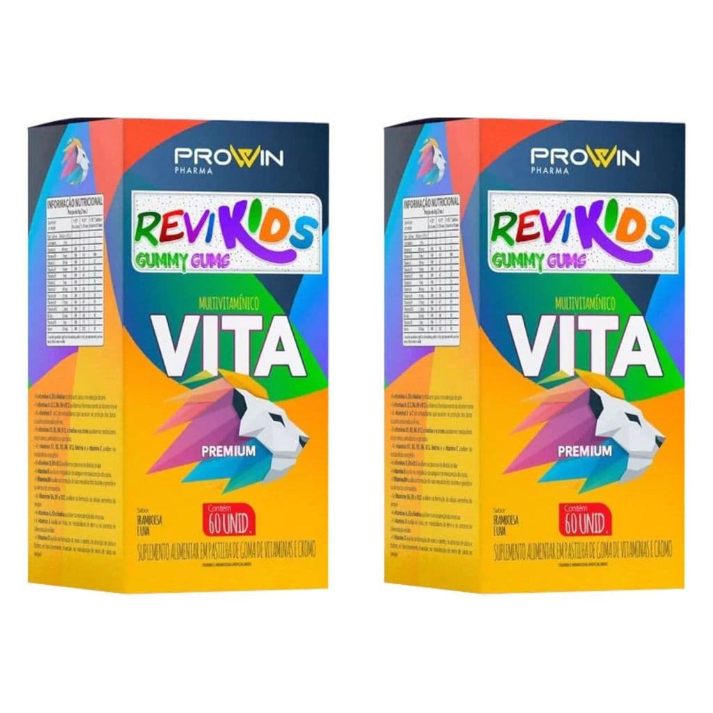 Kit  2X Revikids Gummy Multivitamínico C/60 Gomas - Prowin