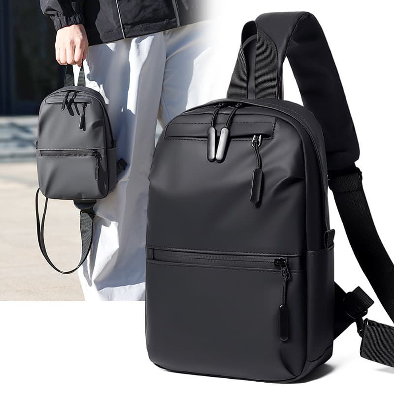 Novo estilo bolsa de peito masculina bolsa mensageiro Oxford pano moda versão coreana peito pequena mochila de ombro bol