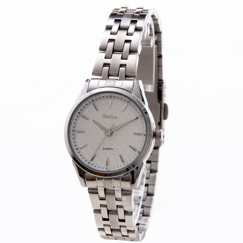 Bai chapeamento tempo novo estilo relógio feminino simples escala clara relógio feminino casal Casual pulseira de aço qu