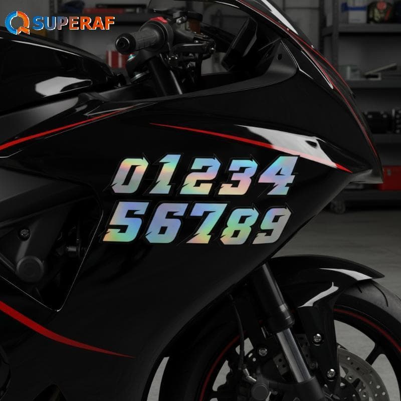 SUPERAF Número Criativo Scooter Stiers À Prova Dwaterproof Água DIY Para Moto Tanque De Combustível Frente Carenagem Pai