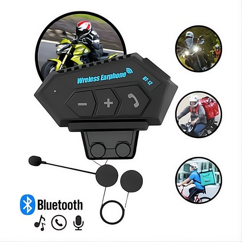 FONE DE OUVIDO BLUETOOTH PARA CAPACETE MOTO SEM FIO À PROVA D’ÁGUA ALTA QUALIDADE SOM POTENTE PROMOÇÃO