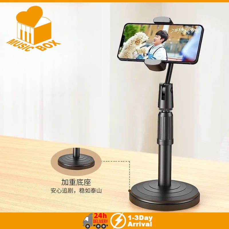Suporte Do Telefone Móvel 360 Girar Para Desktop Streaming Ao Vivo Alto Ângulo Atirar Vídeo Conveniente Preguiçoso