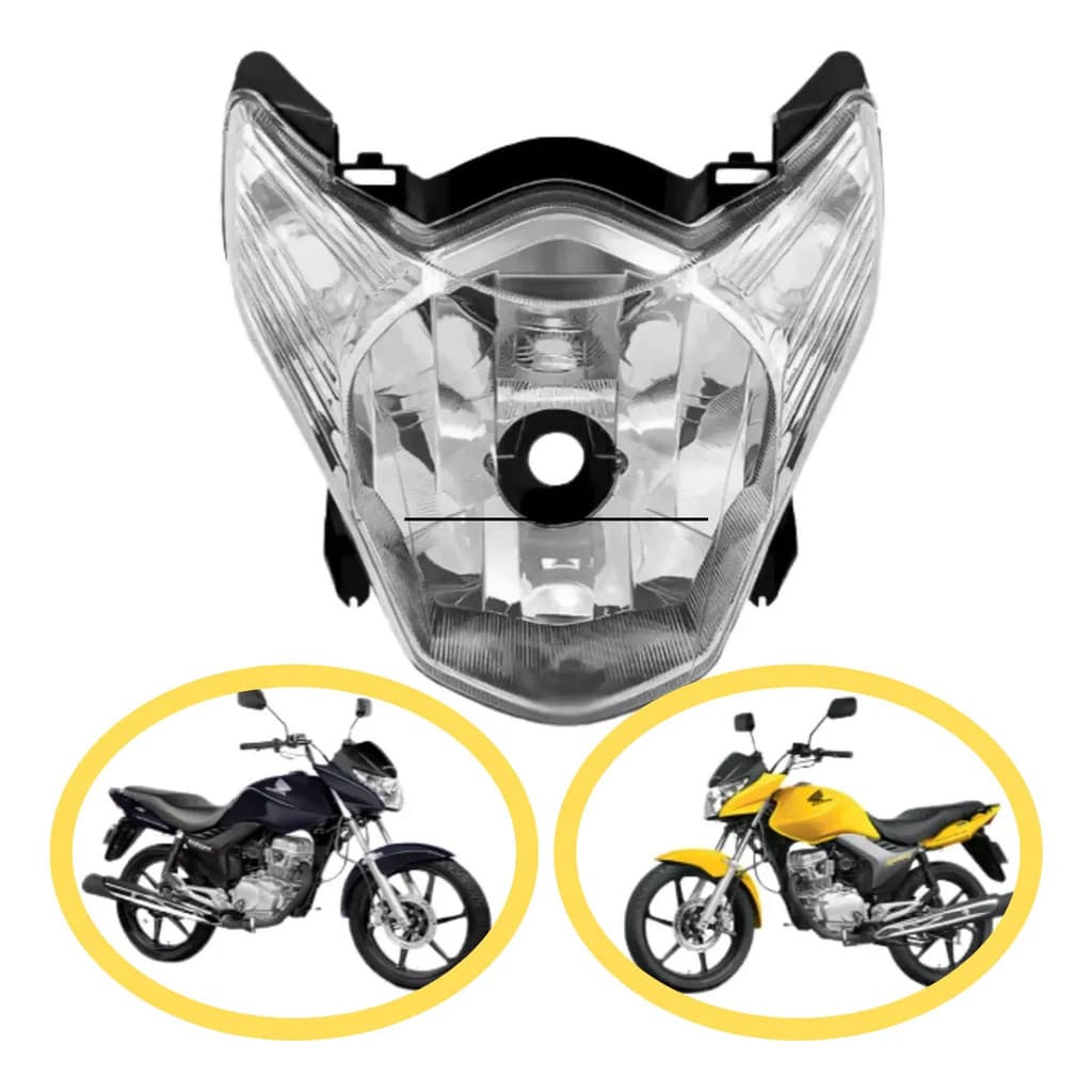 Farol Bloco Óptico Honda Titan 150 Cg Fan 2011 2012 2013 Ambos Lados