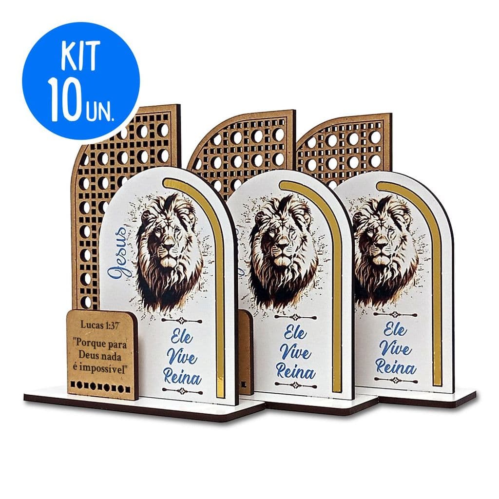 Kit 10 Lembrancinhas Leão da Tribo de Judá