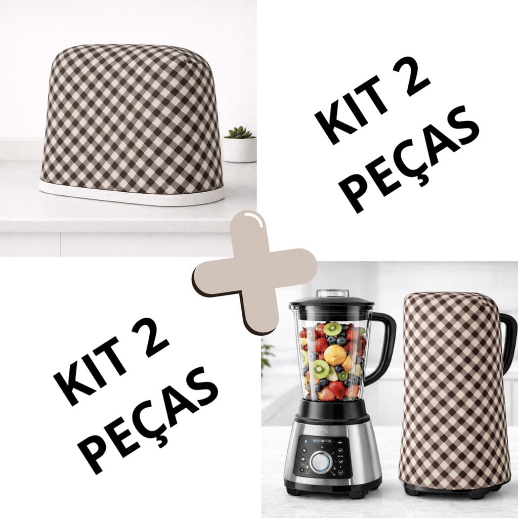 Kit Capa para Batedeira e Liquidificador – Proteção em Tecido