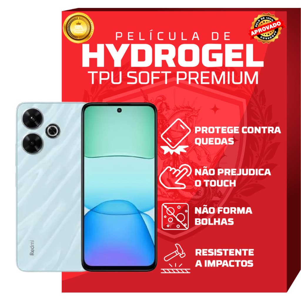 Película Hidrogel HD para Xiaomi POCO – X3 X4 X5 X6 X7 | M2 M3 M4 M5 M6 M7 | Séries C M X F