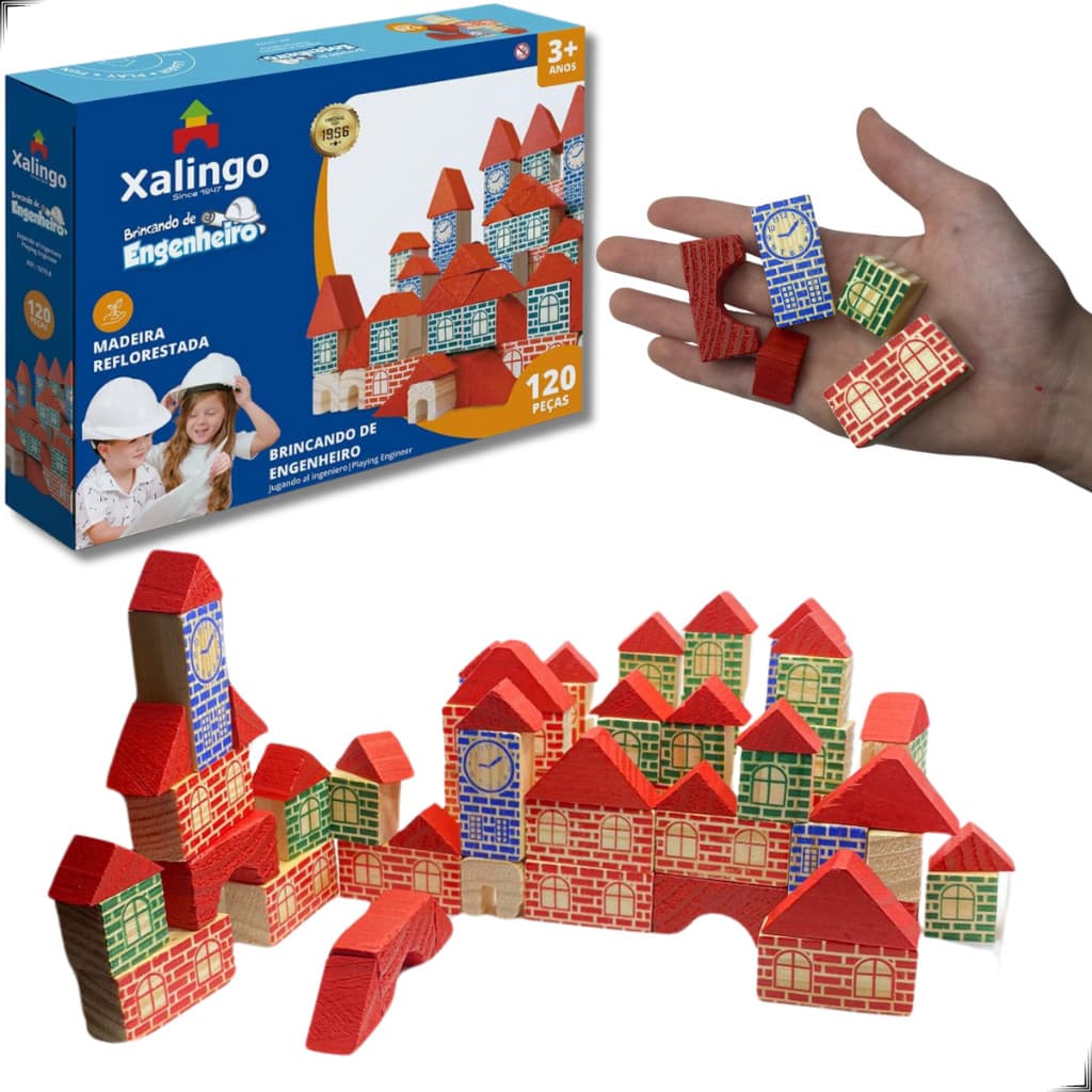 Blocos de montar Pequeno Arquiteto Construtor criança Montar castelo 120/200 Peças