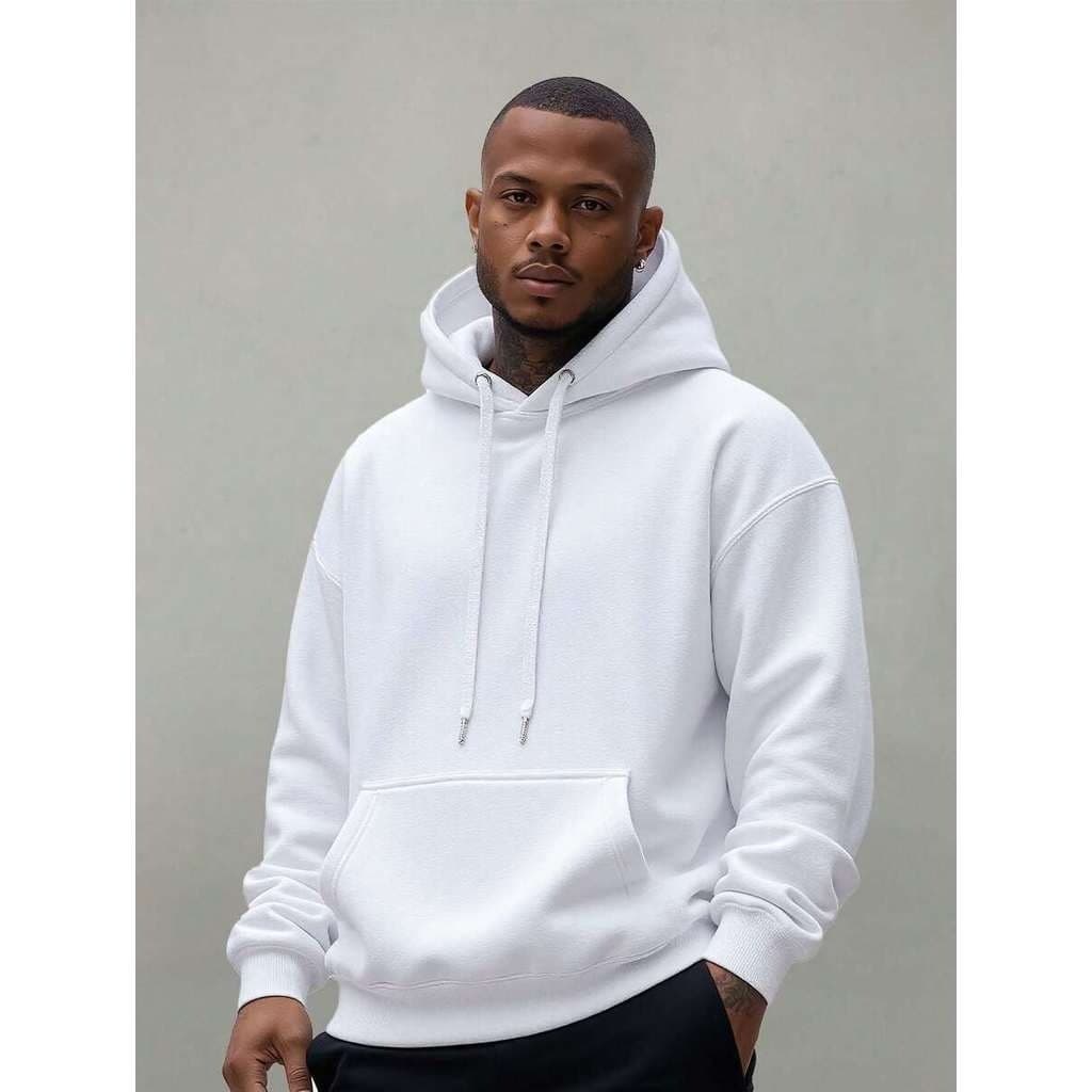 Moletom Canguru Liso Masculino E  Feminino Blusa De Frio Algodão Forrado Agasalho Quente Casaco Com Bolso