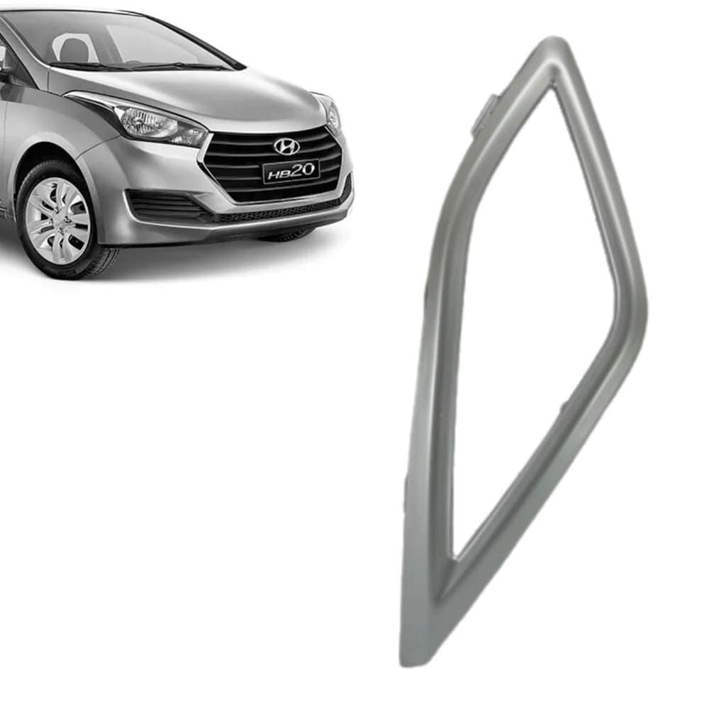 Moldura Aro Difusor Ar Central Hb20 Hb20s Hb20x Prata Passageiro