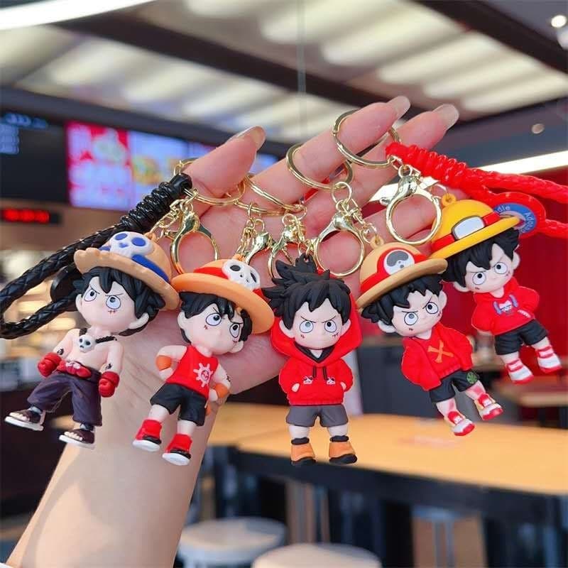 Porta-chaves Luffy Boneco Fofinho Cute Chaveiro Pelúcia – Presente Masculino Feminino