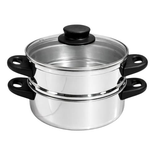 Panela Cozivapor 2 em 1 com Tampa de Vidro Cozimento Saudável