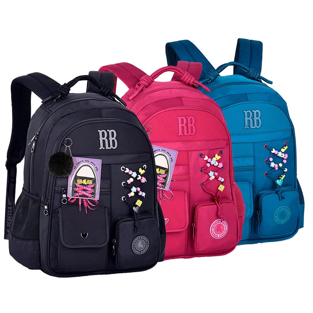 Mochila Escolar Menina Rebecca bonbon Costa Menina Juvenil