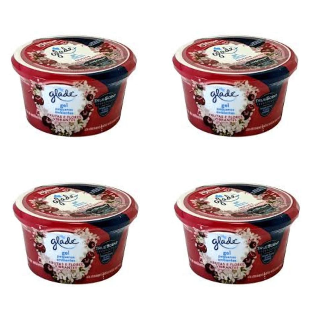 Aromatizador Gel Glade Kit 4 70 g p/ Casa e Carro