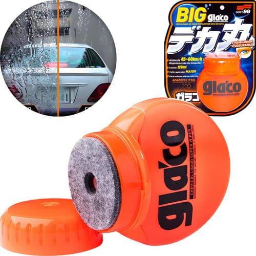 Glaco Big 120ml Cristalizador De Vidros Repele Água Soft99