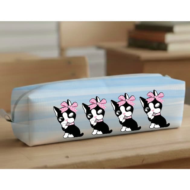 Estojo Rebecca bonbon buldog escolar 20x6cm