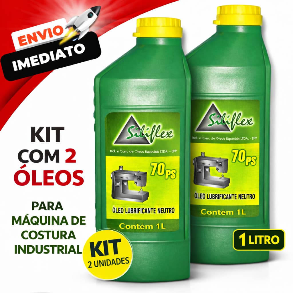 Oleo Siliflex Lubrificante Neutro Para Maquina de Costura Industrial Reta Galoneira Overlock