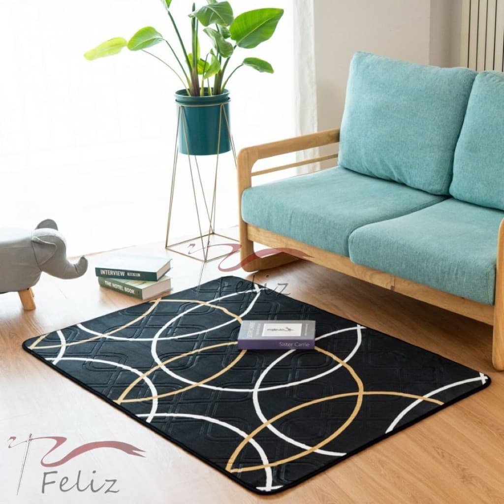 Tapete Grosso Geometrico Para Sala Ou Quarto 100X140cm Estampas Desenhos Top Olaola