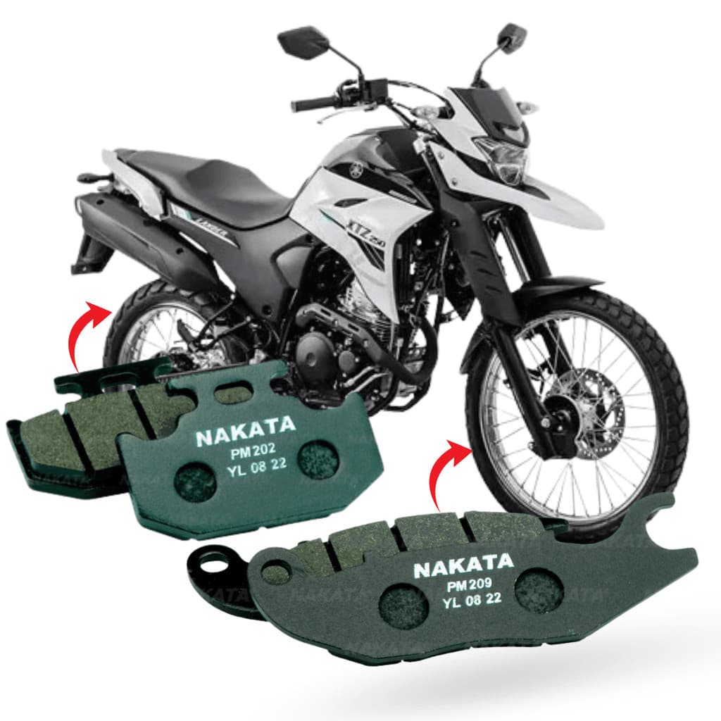 Kit Pastilha Freio D/T XTZ Lander/Crosser  2016 a 2024