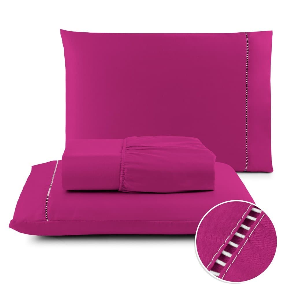 Lencol Casal Padr茫o, Queen, King Solteiro Berco 400 Fios Micropercal Jogo De Cama Casal