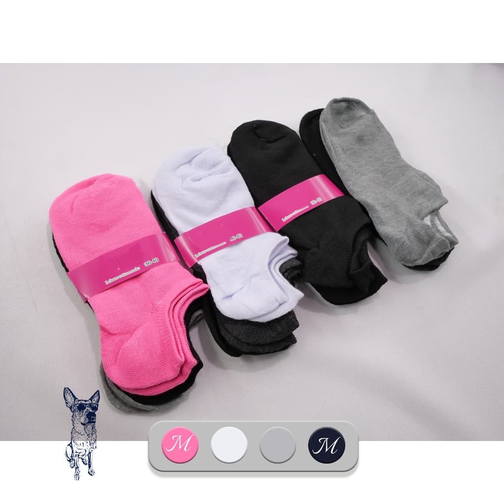 A.Meias Sapatilha Feminino Invisível cor variado tamanho:36-40 ,baixa.adulto/2095