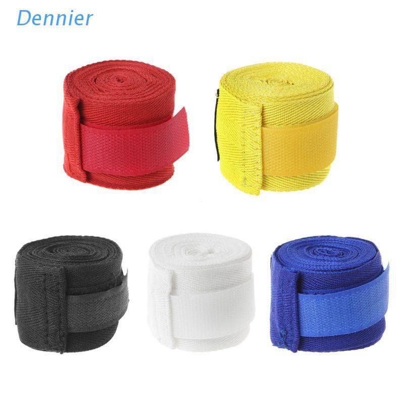 Den 2.5m Algodão Bandagem Boxe Mão Banda Combate Mão Proteger Boxe Kickboxing Muay Thai Handwraps Luvas De Treinamento