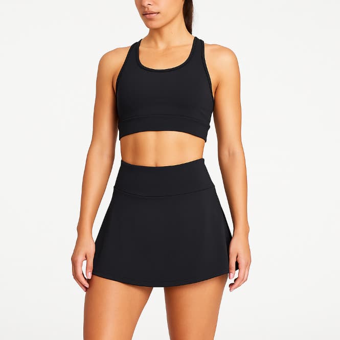 KIT SHORT SAIA + TOP FITNESS CONJUNTINHO DE ACADEMIA