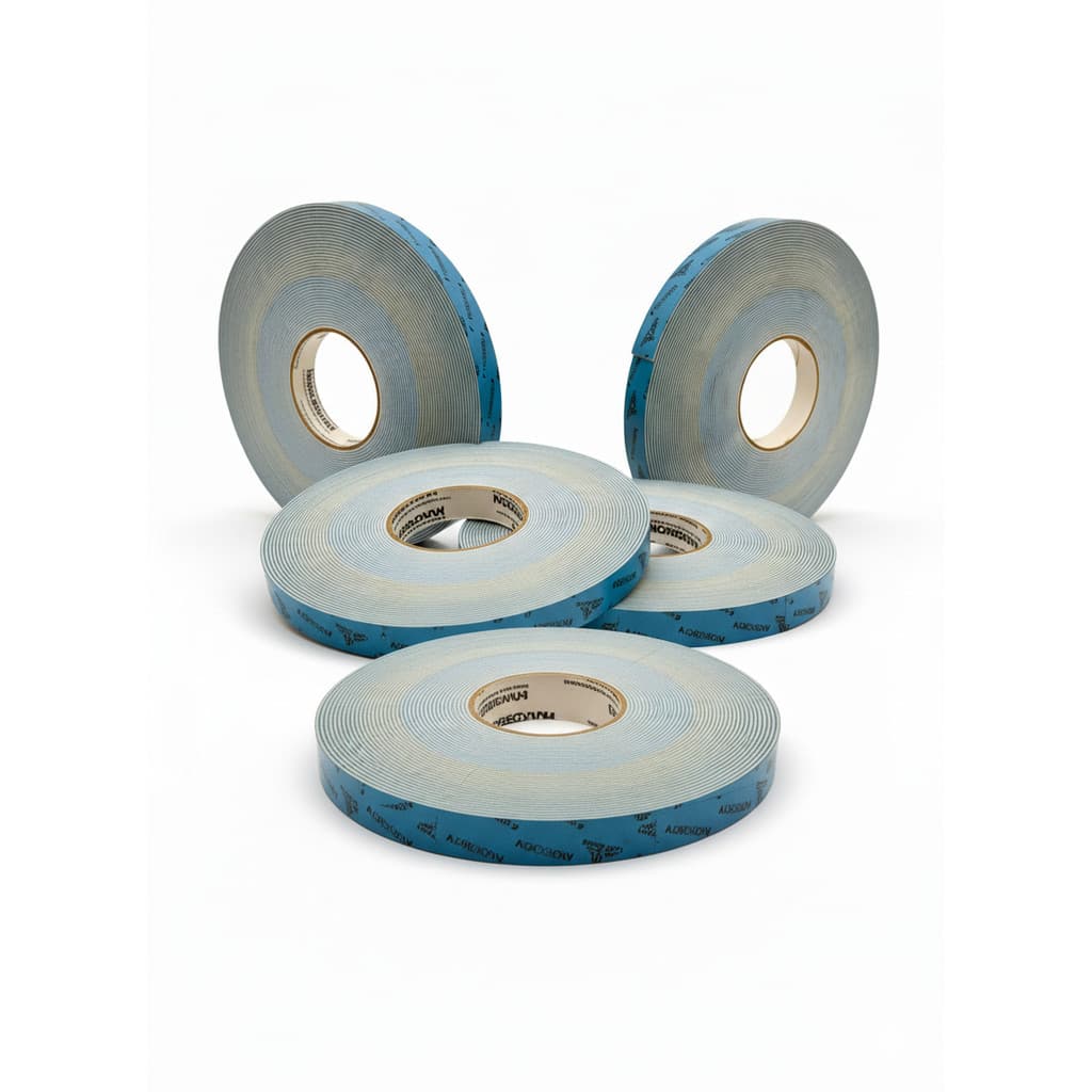 5 ROLOS DE FITA DUPLA FACE ACM 2163F ESPUMA ACRILICA BRANCA SAINT GOBAIN 19MM X 20MTS