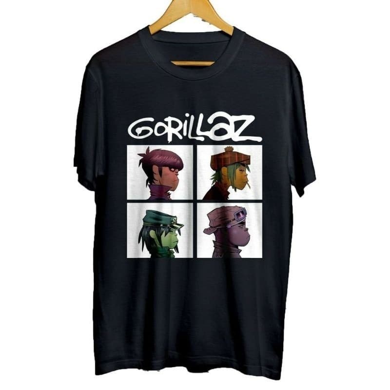 Camiseta Gorillaz Banda Camisa Moda Blusa 100% Algodão Cantor