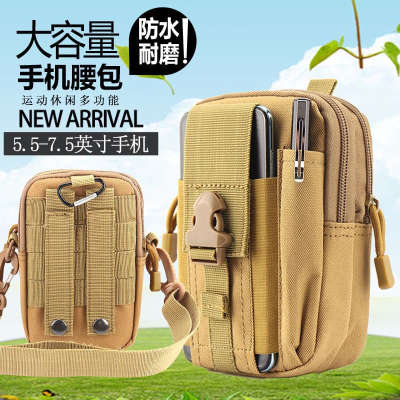 Bolsa multifuncional para trabalho em canteiro de obras, bolsa de cintura masculina, cinto de uso à prova d'água, Mini b